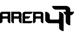 Black stylized text logo reads “AREA 47” on a light gray background. The font is bold and modern, with the “4” and “7” merged into a unique design.